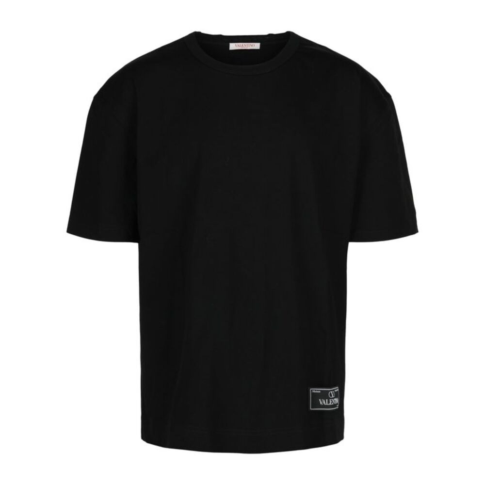 Valentino Maison  Tailoring Label T-Shirt Black Mens